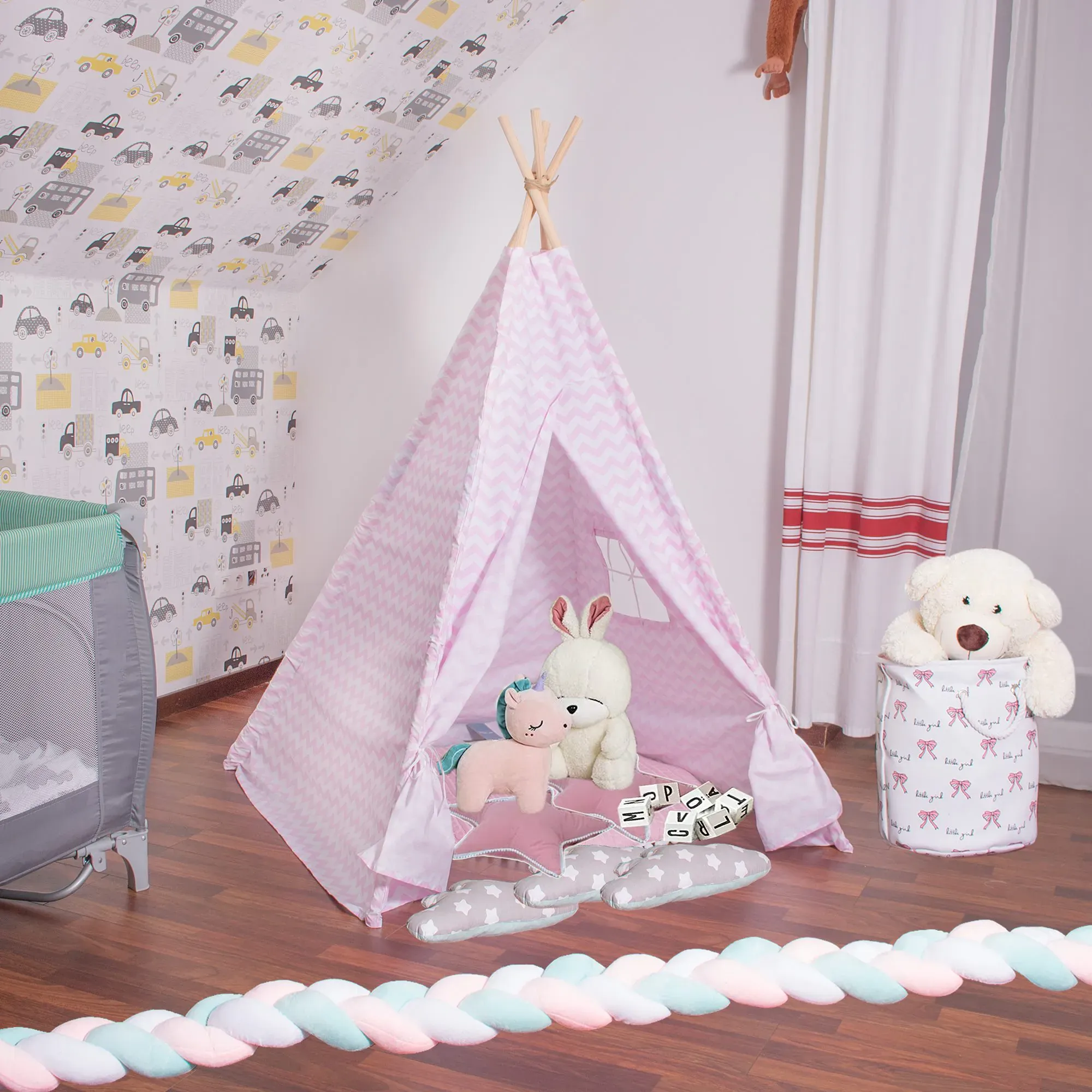 tip19 teepee solo šator roza - slika 3