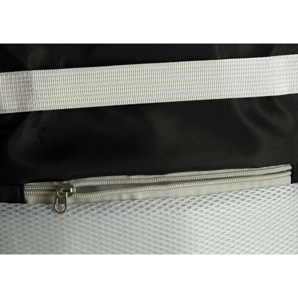 putni ruksak za avion vodootporan s usb kablom crni - slika 9
