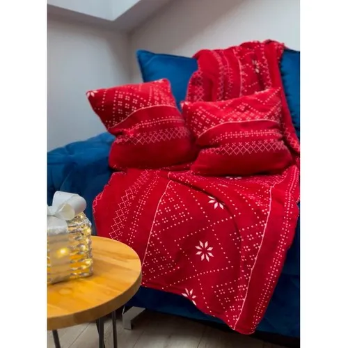 ruhhy mekana deka 1.6x2m + 2x jastučnice, crvena - slika 9
