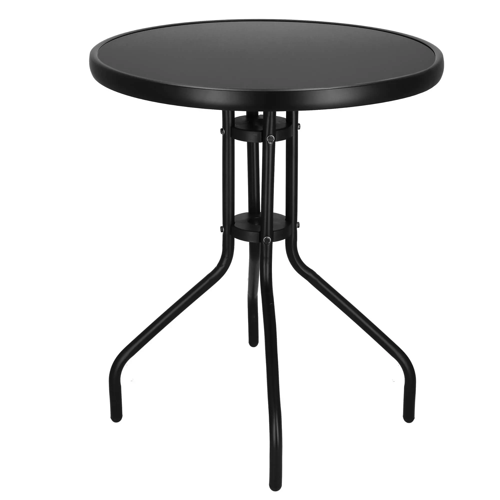 springos metalni okrugli vrtni stol, 60 cm, crni - slika 11