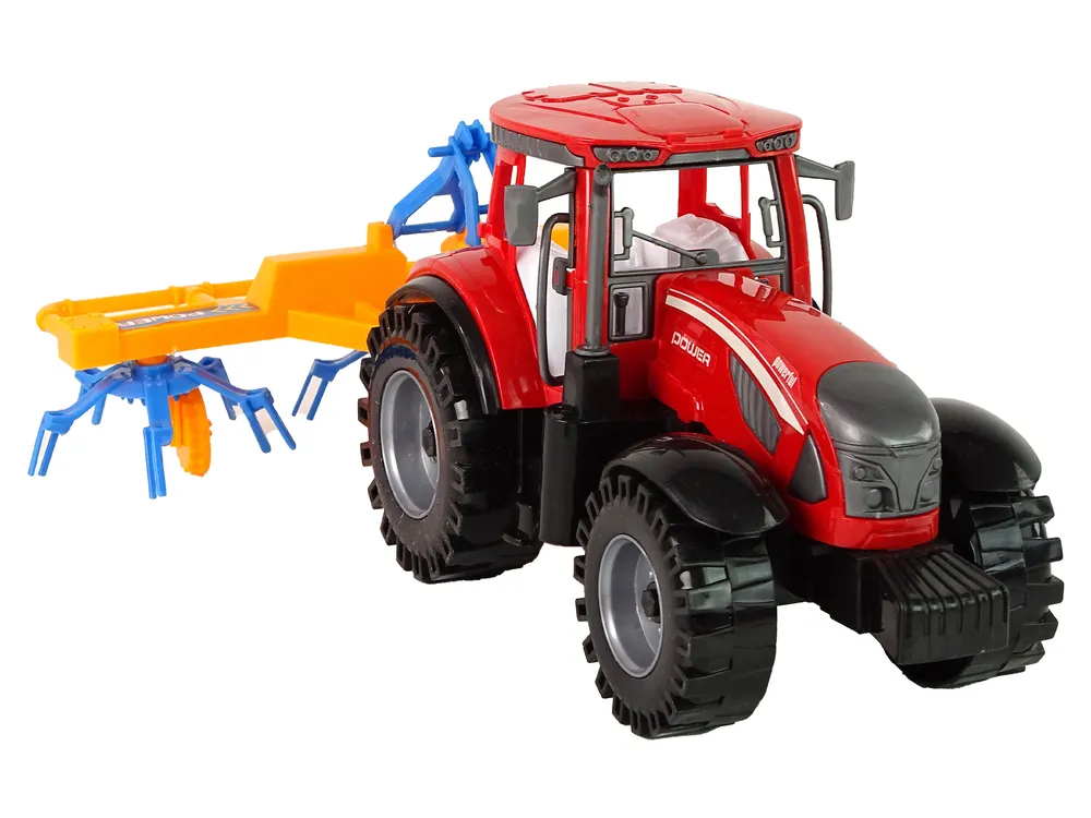 crveni traktor s grabljama - slika 7