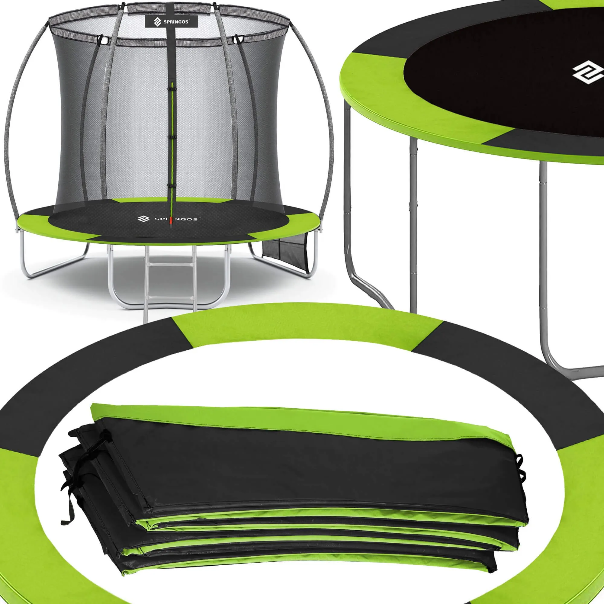 navlaka za trampolin 244cm zeleno-crna - slika 4