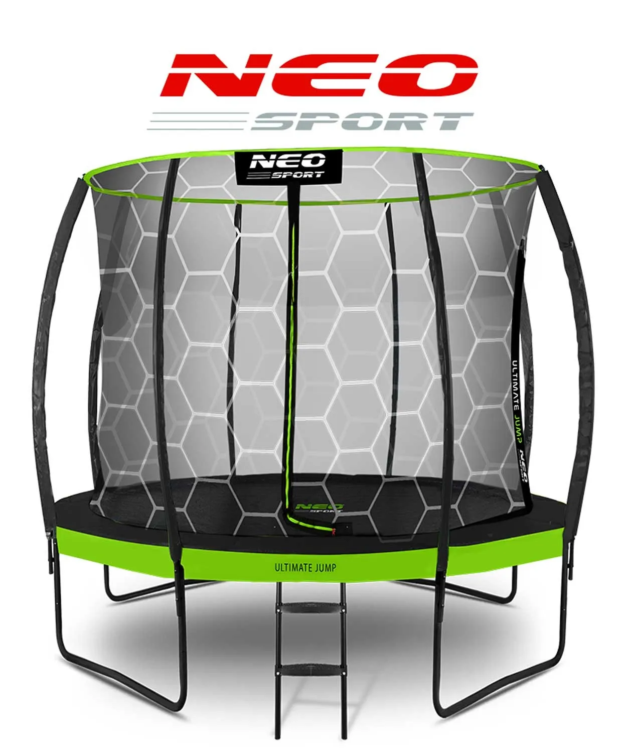 neo-sport profilirani vrtni trampolin 252 cm (8 ft) s unutarnjom mrežom - slika 9