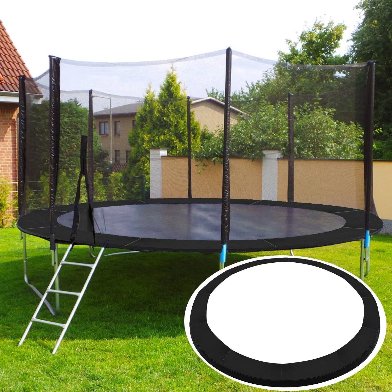 navlaka za trampolin 366cm crna - slika 3