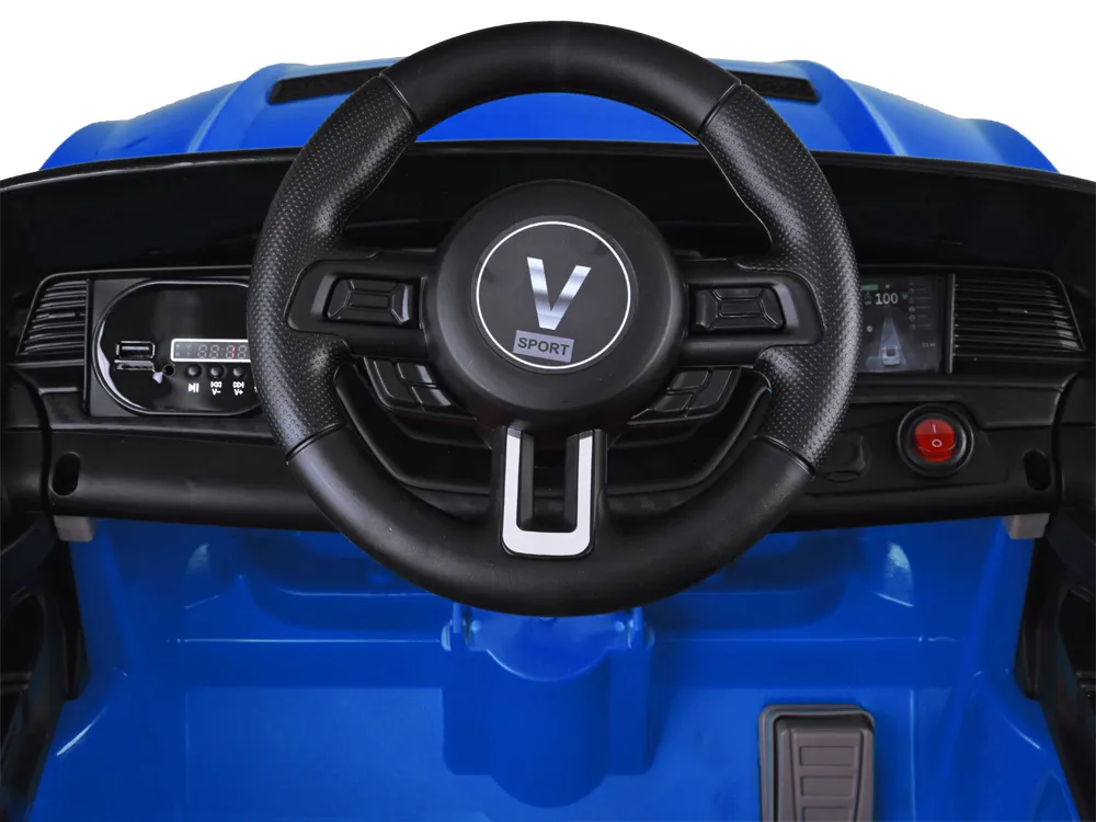 automobil na akumulator gt mustang plavi - slika 8