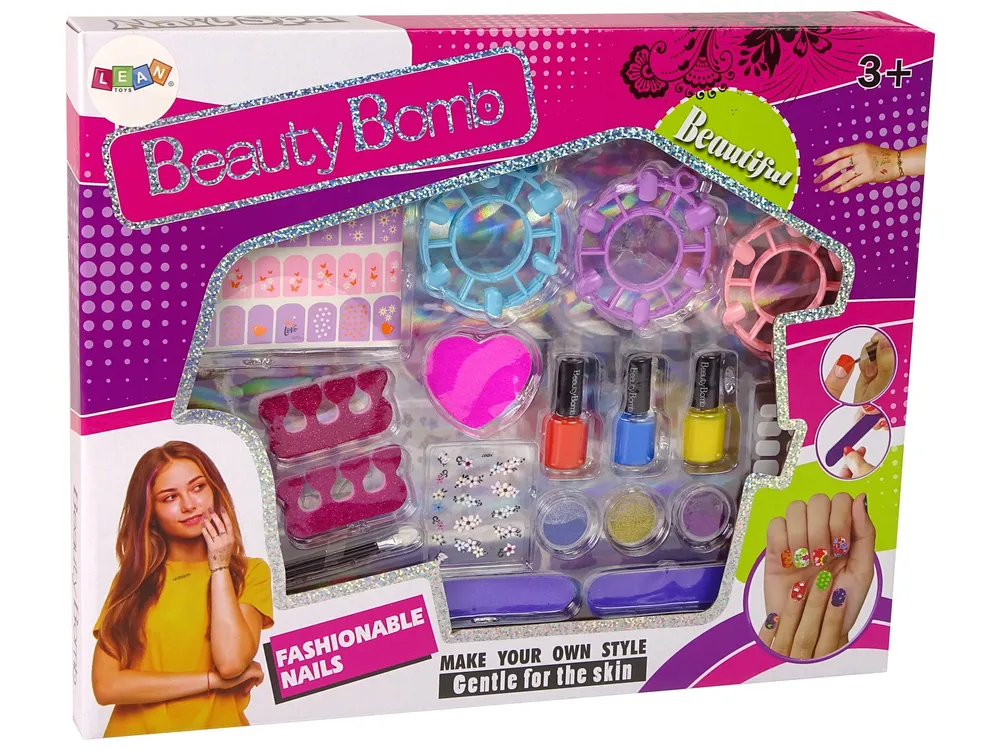 veliki set beauty bomb za lakiranje i ukrašavanje noktiju - slika 7