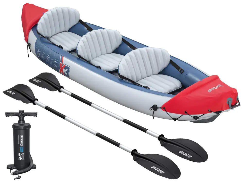 bestway kajak rapid x3 na napuhavanje za 3 osobe 381x100 cm 65132 - slika 3