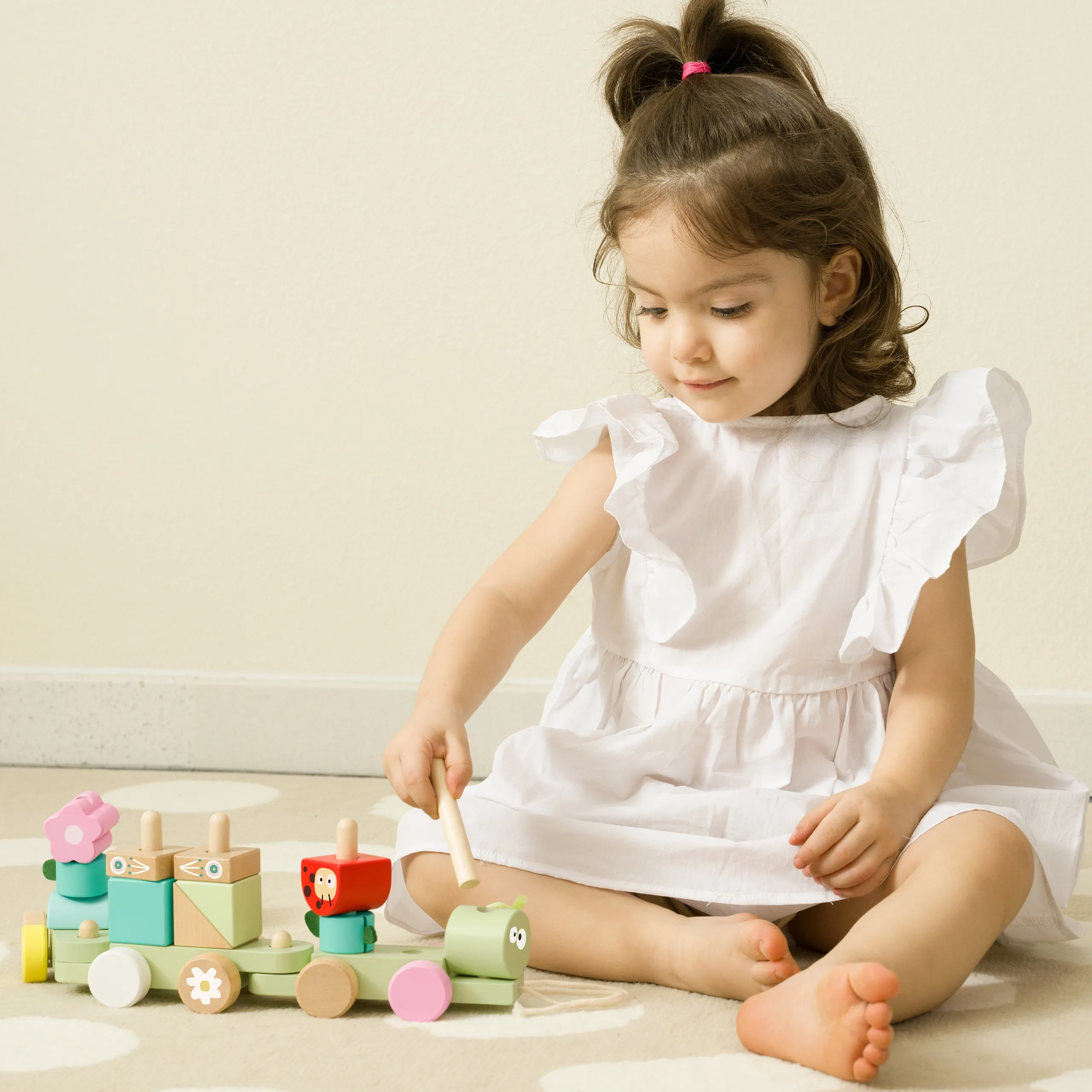 montessori drveni vlak gusjenica - slika 8