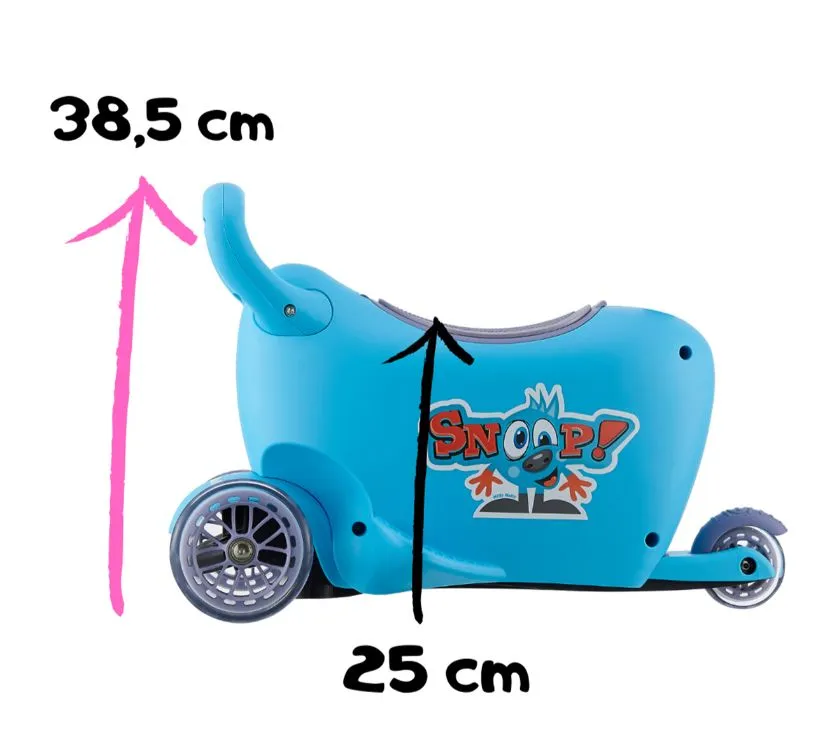 dječji romobil 3u1 snoop zeleni - slika 4