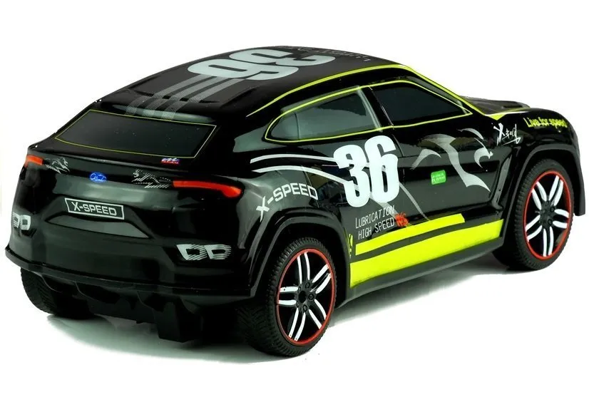 trkaći sportski automobil r/c s daljinskim upravljačem - crni - slika 4