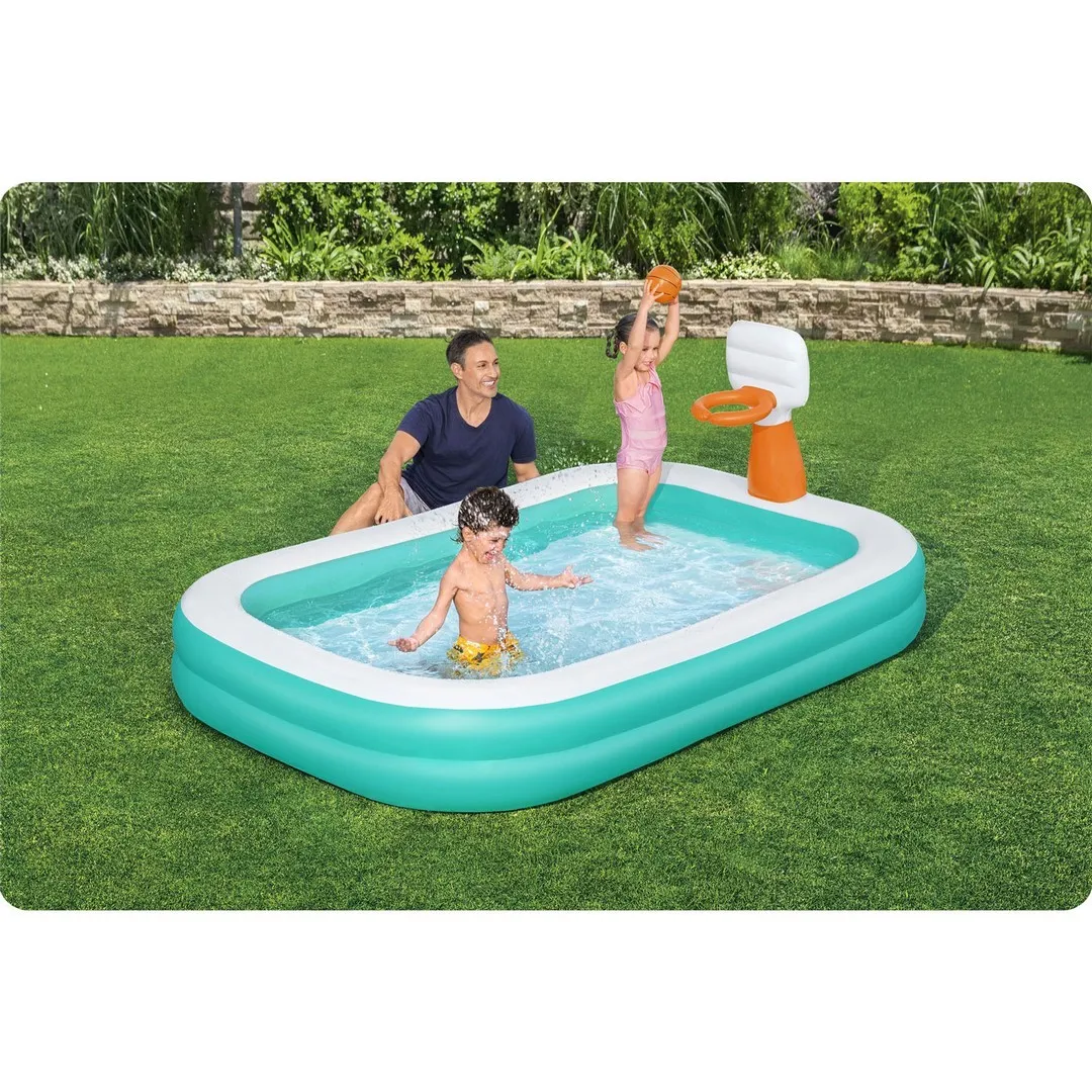 dunk'n splash bazen na napuhavanje 251 x 168 x 102 cm bestway 54445 - slika 3