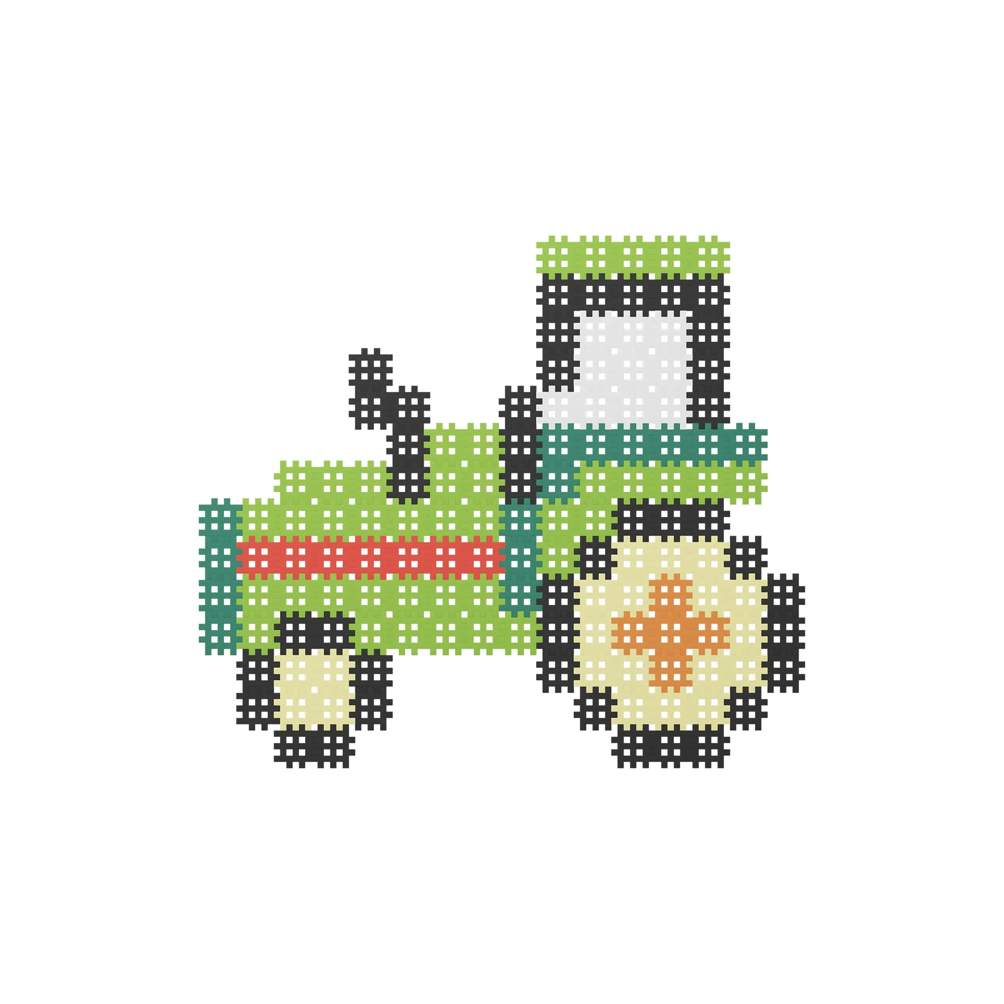marioinex set waffle kockica traktor 150kom. - slika 6