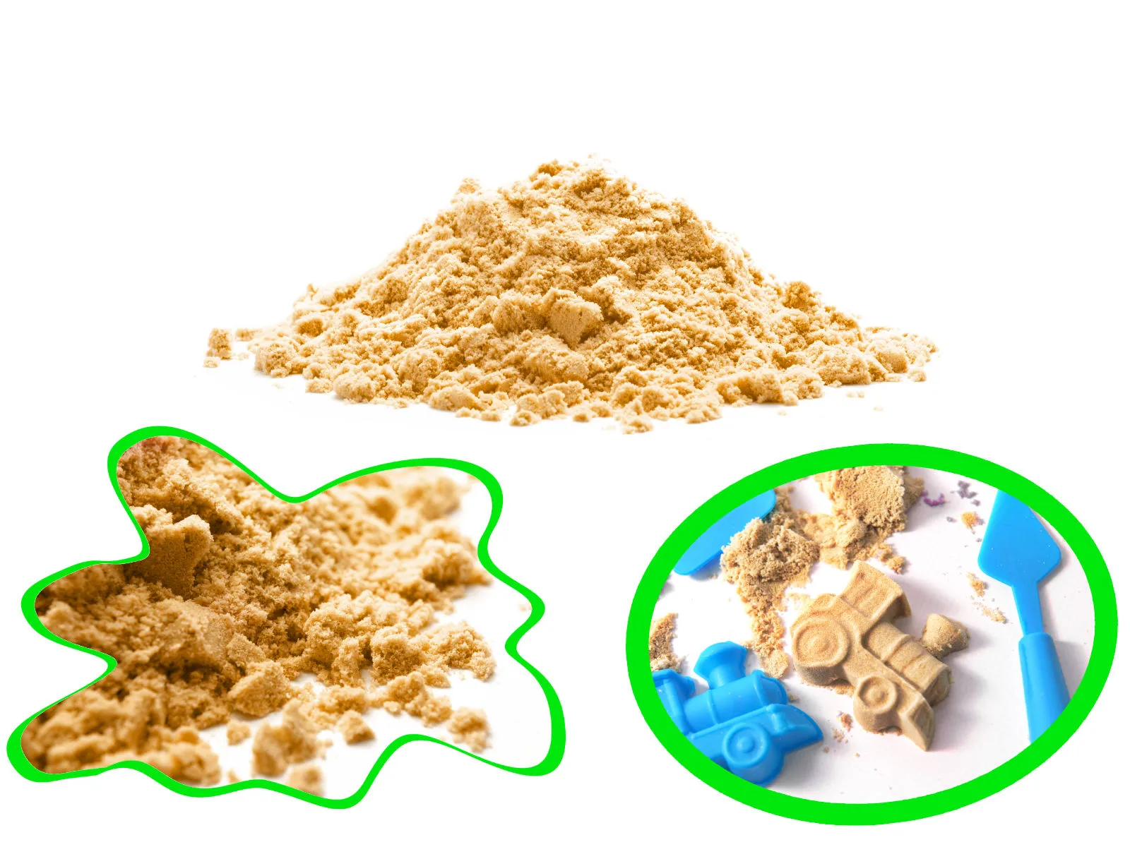 kinetički pijesak 1kg u vrećici natural bež - slika 3