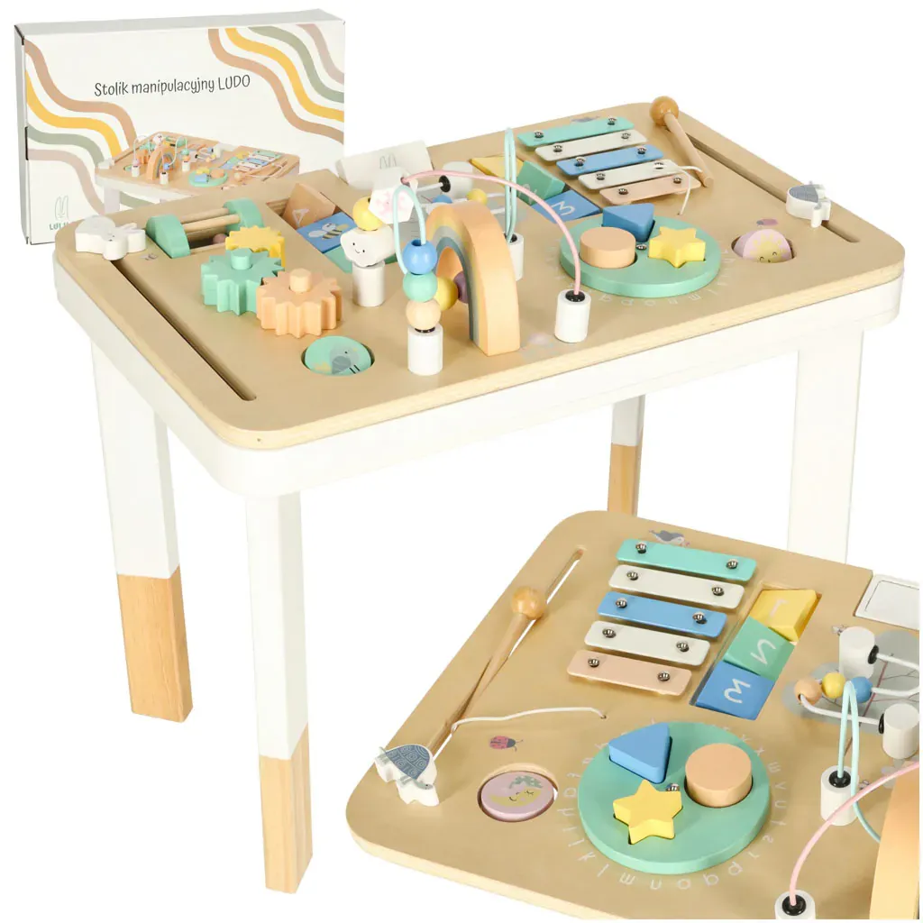 lulilo montessori šareni manipulativni stol - slika 2