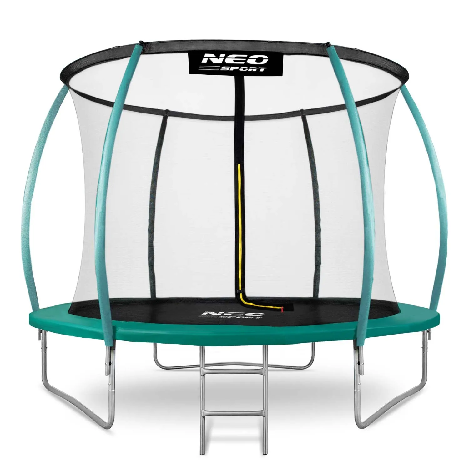 neo-sport profilirani vrtni trampolin 312 cm (10 ft) s unutarnjom mrežom, tirkizni - slika 4