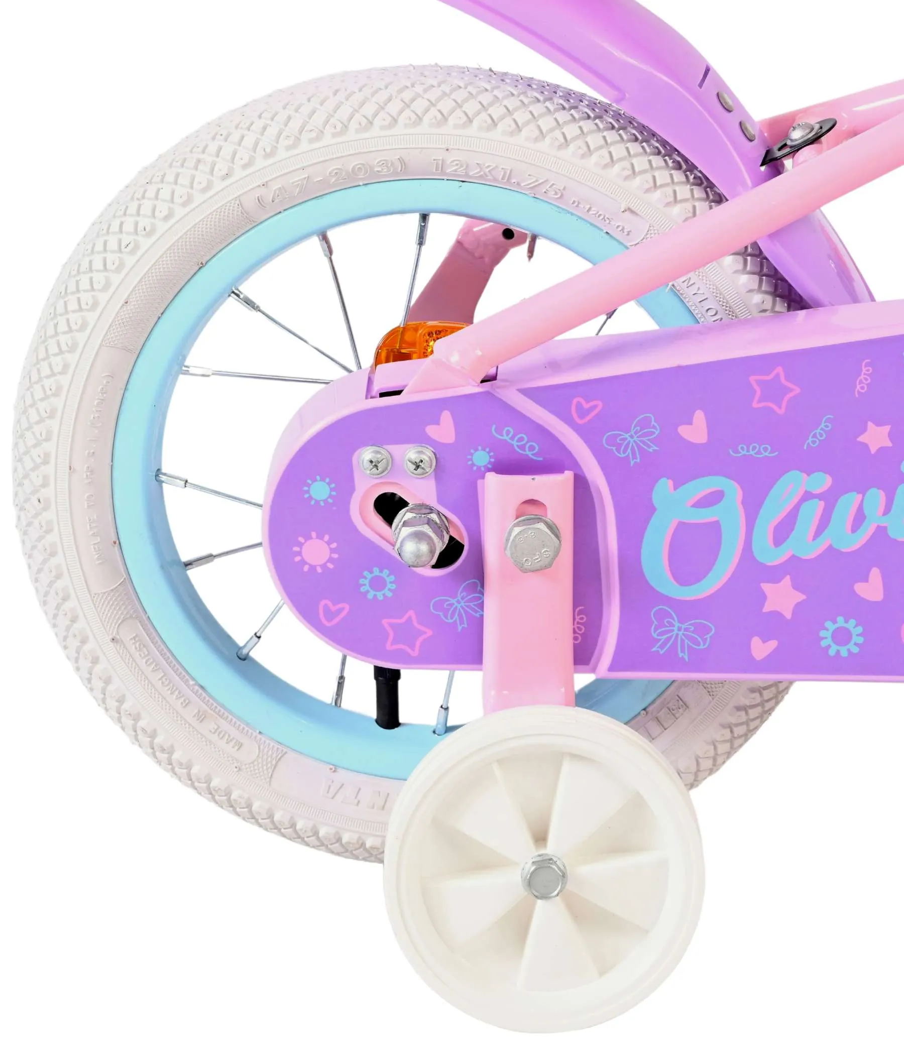 volare dječji bicikl olivia 12″ ružičaste boje - slika 3