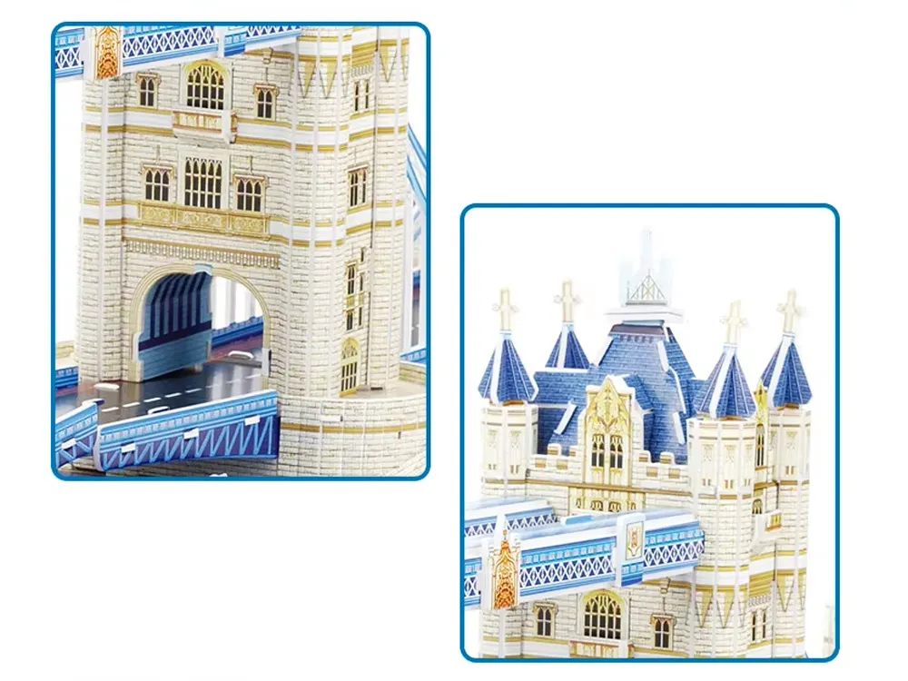 3d puzzle tower bridge u londonu 120 kom. - slika 4