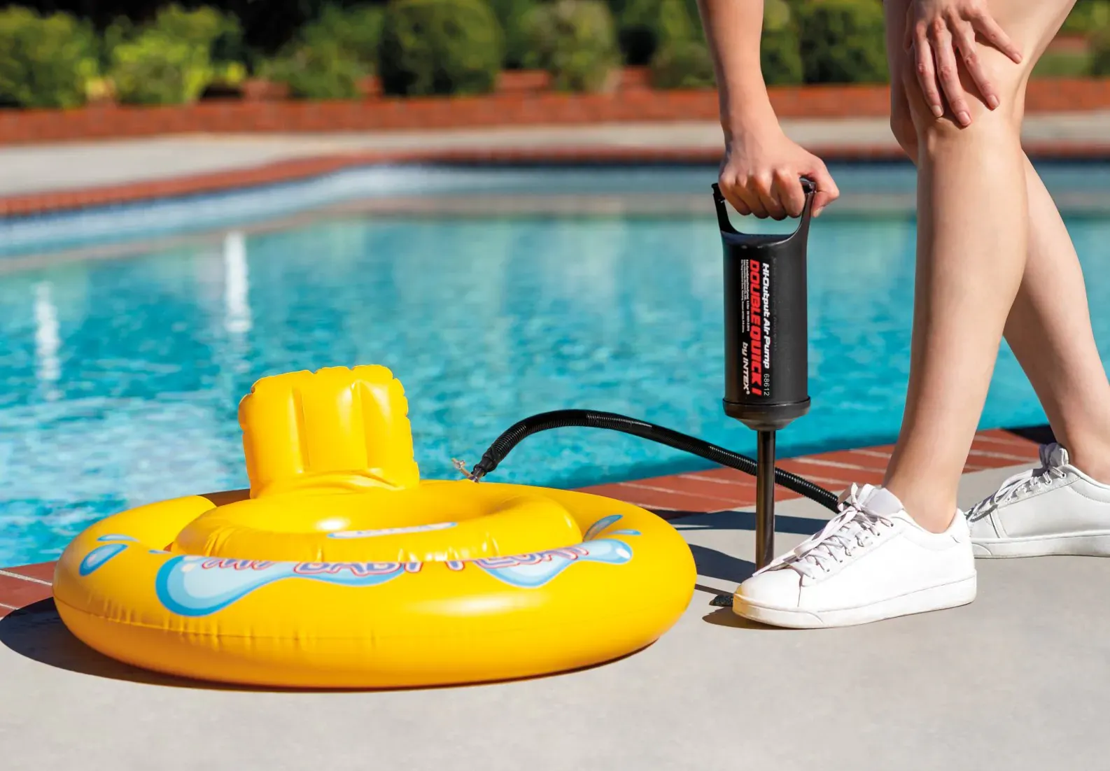 ručna pumpa za prostirku za bazen double quick ii intex 68612 - slika 4