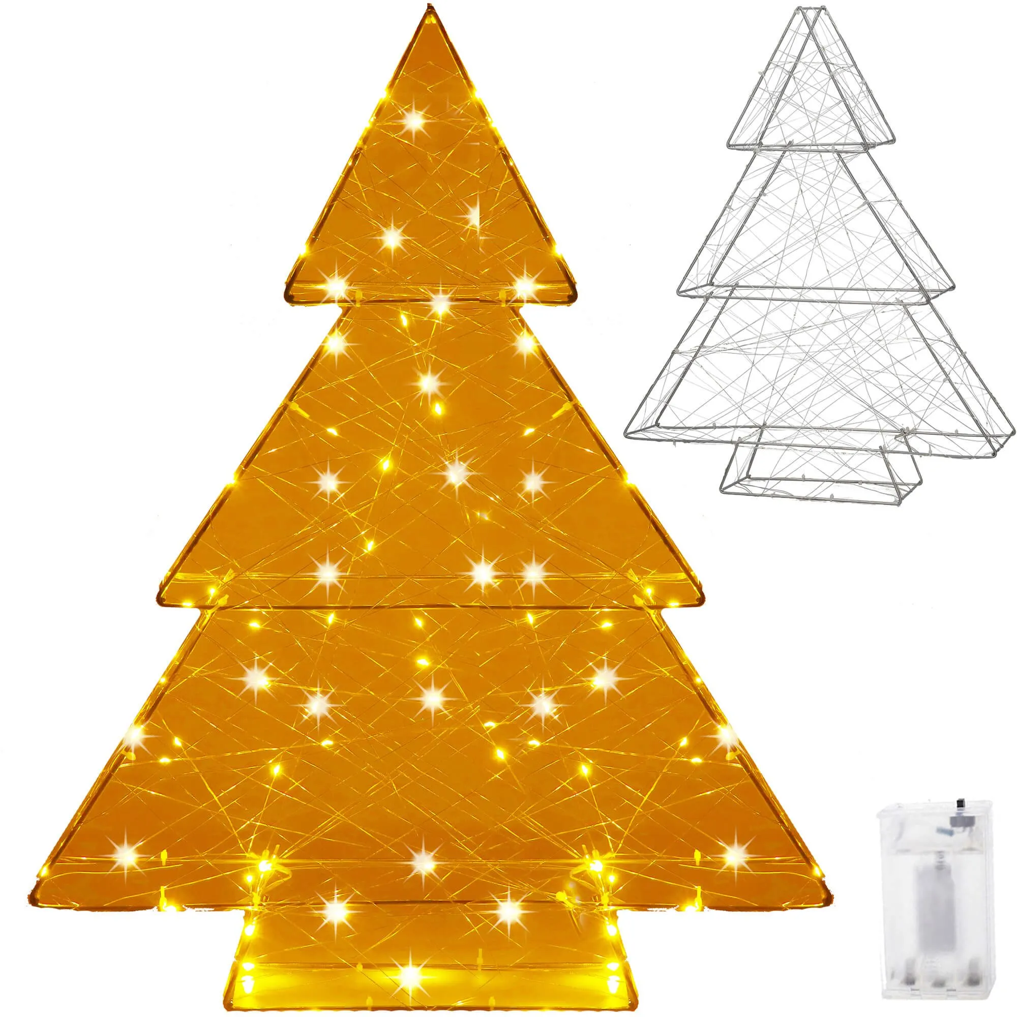 svjetlosni ukras 100 led dioda toplo bijela bor - slika 12