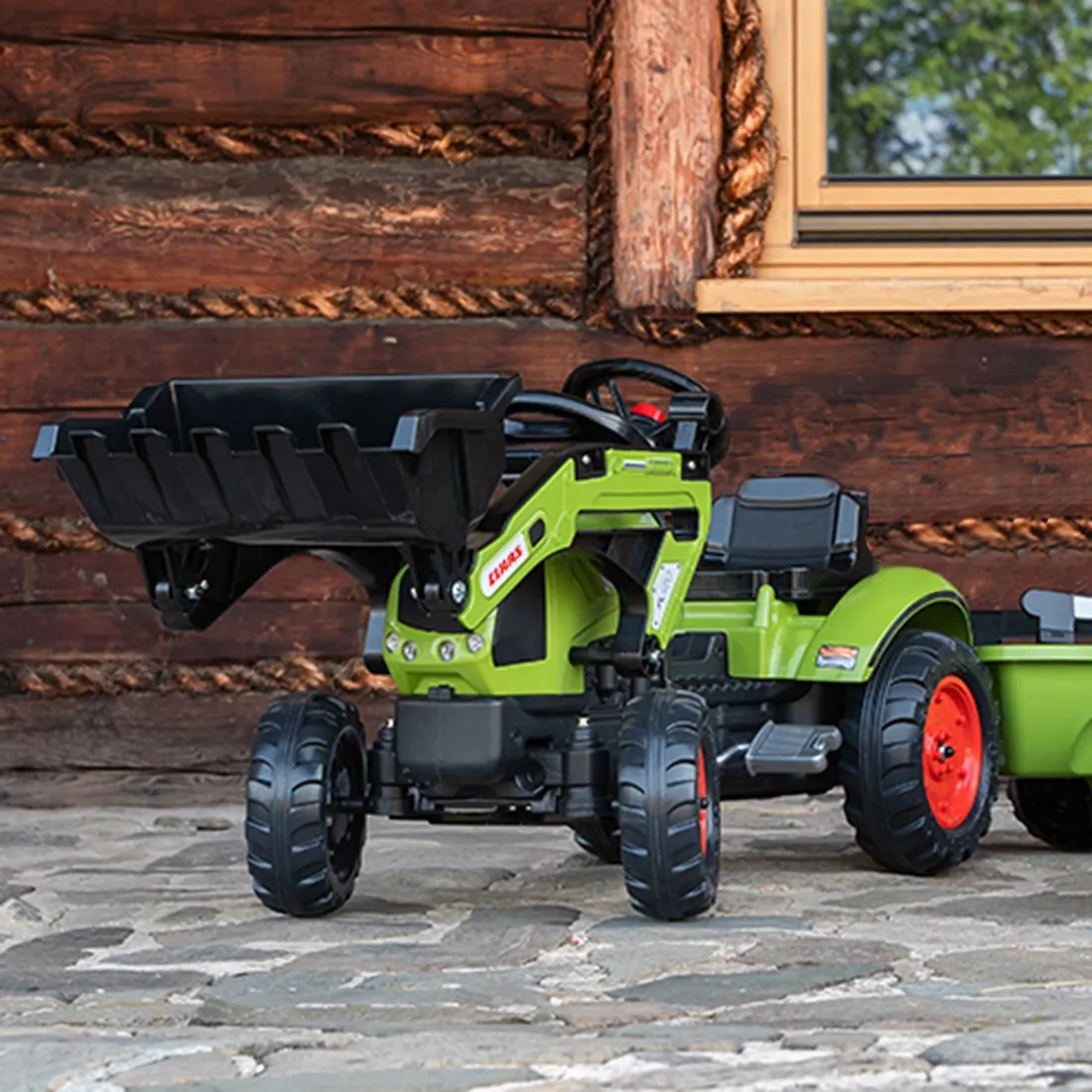 traktor na pedale falk claas sa prikolicom - slika 8