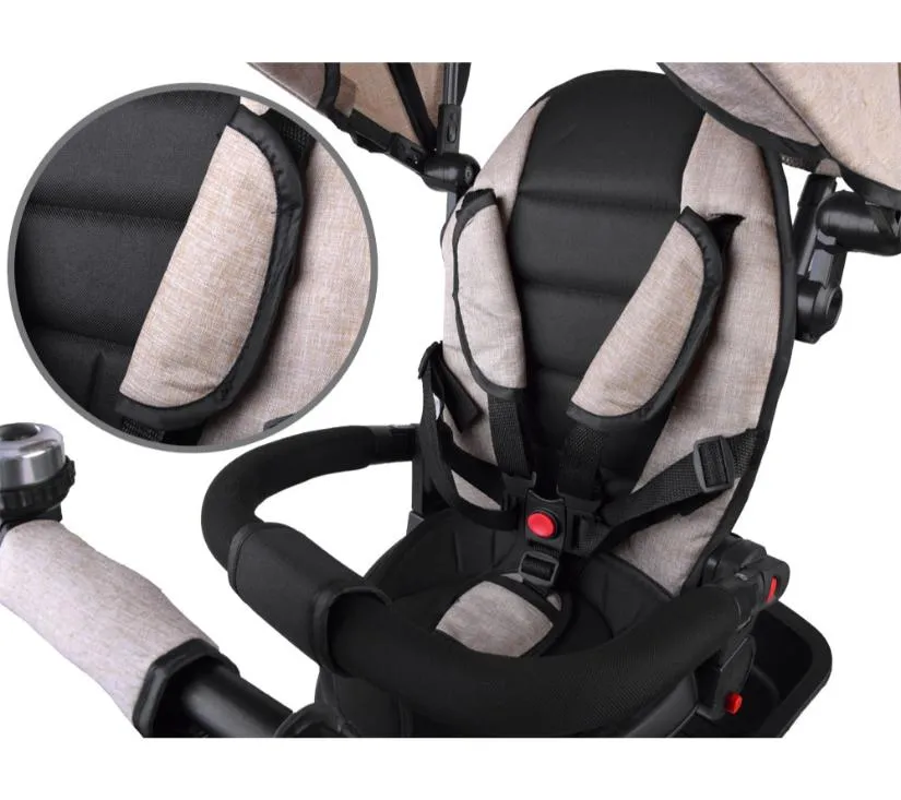 dječji tricikl 3u1 tiny bike bež - slika 11