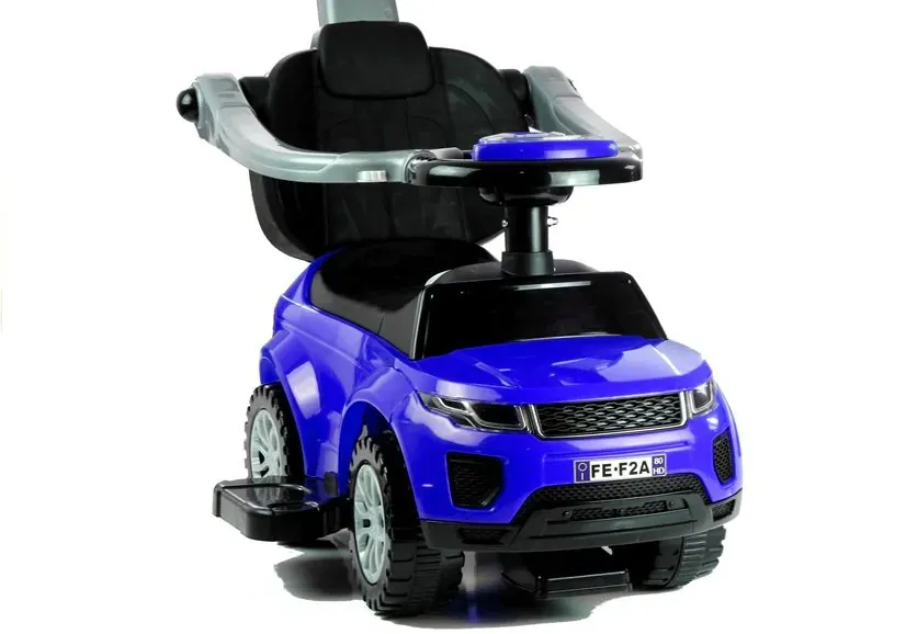 dječja guralica automobil s drškom plava - slika 3