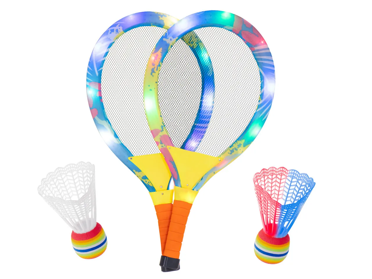 led svjetleći reket za badminton 2 kom. - slika 4