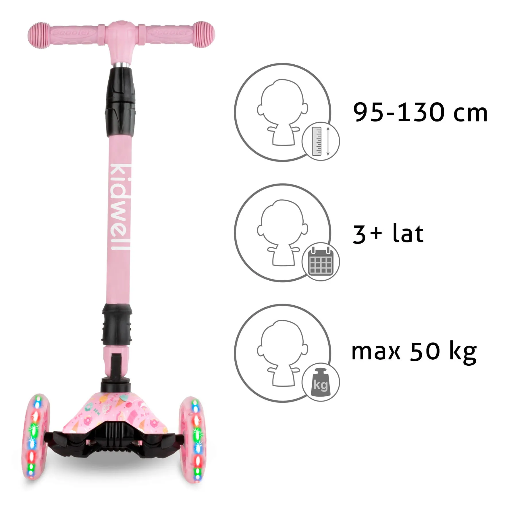 kidwell vento candy romobil s led kotačima - slika 5