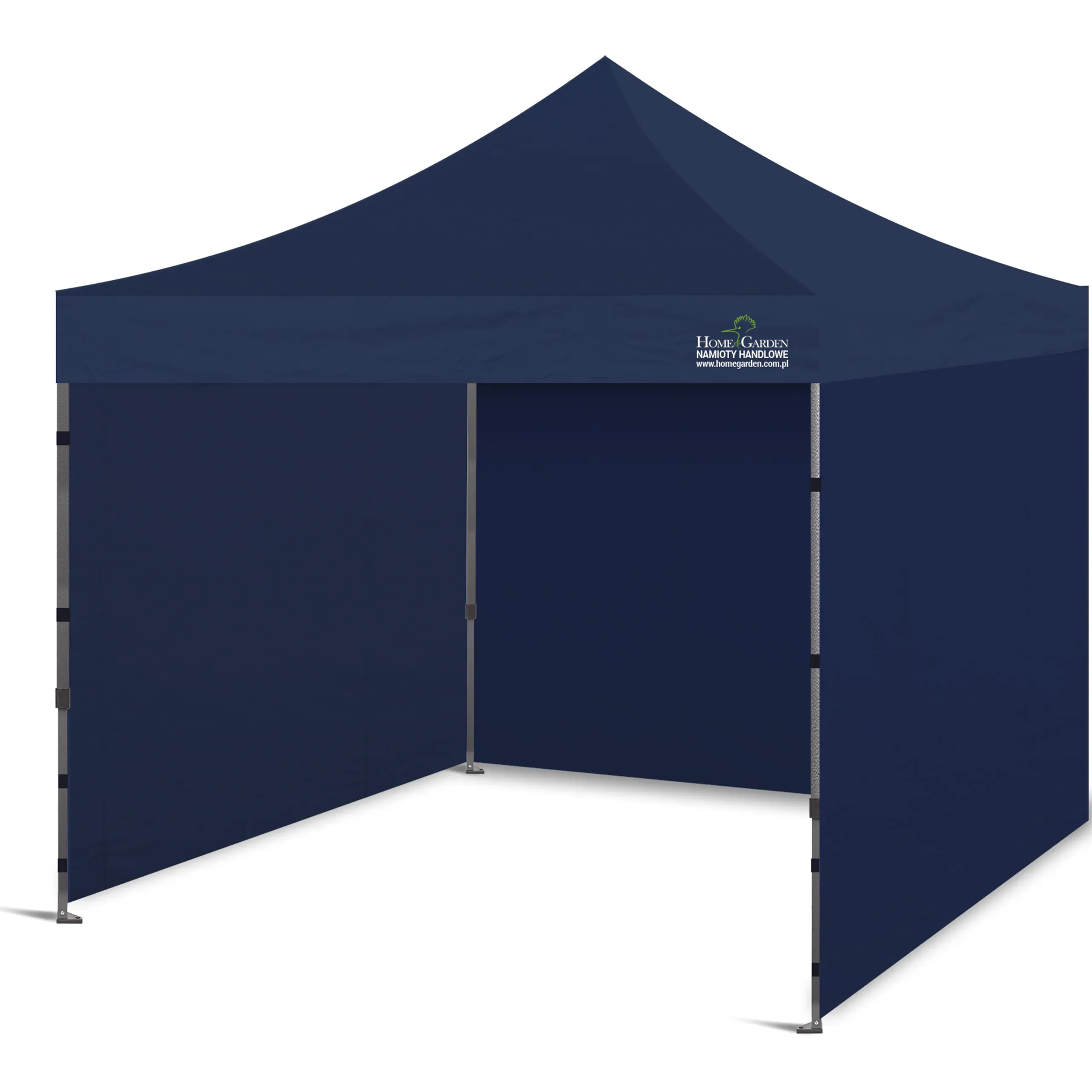 komercijalni šator 300 x 300 cm tamnoplave boje - slika 2
