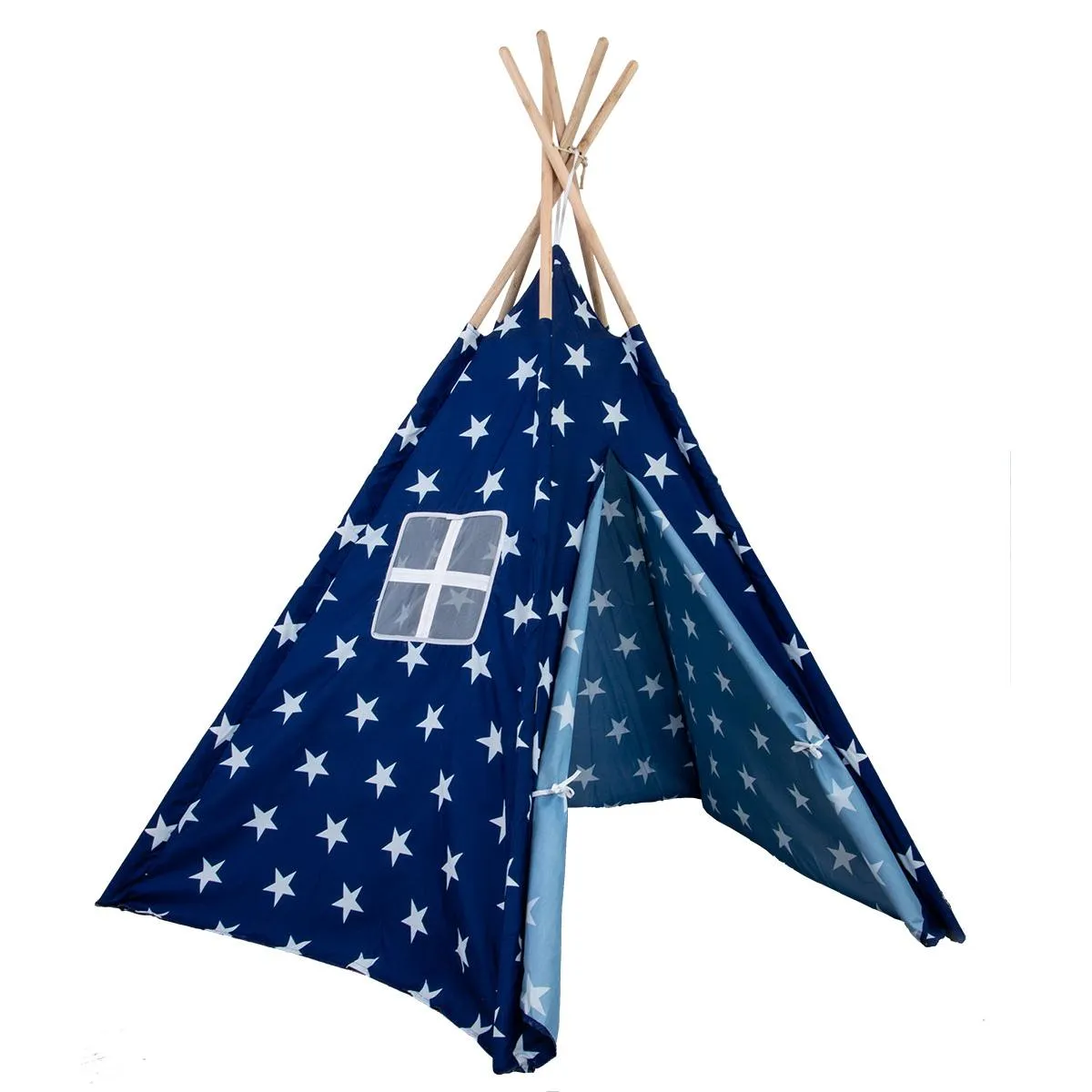 enero toys wigwam šator, plave zvjezdice - slika 10