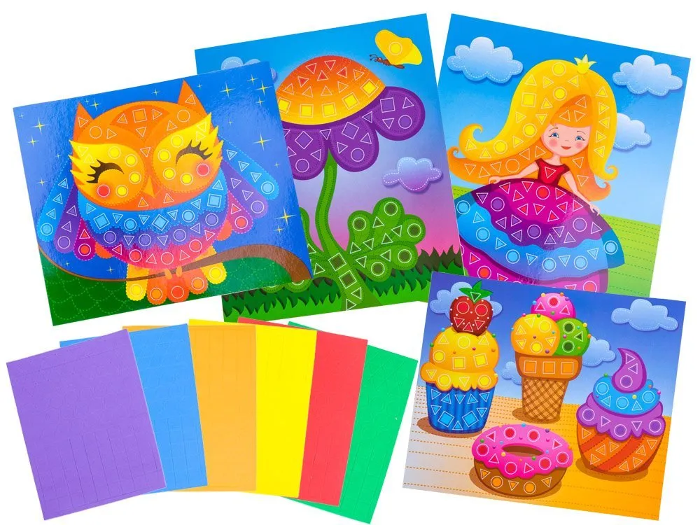 kreativni set s pjenastim mozaikom - slika 4