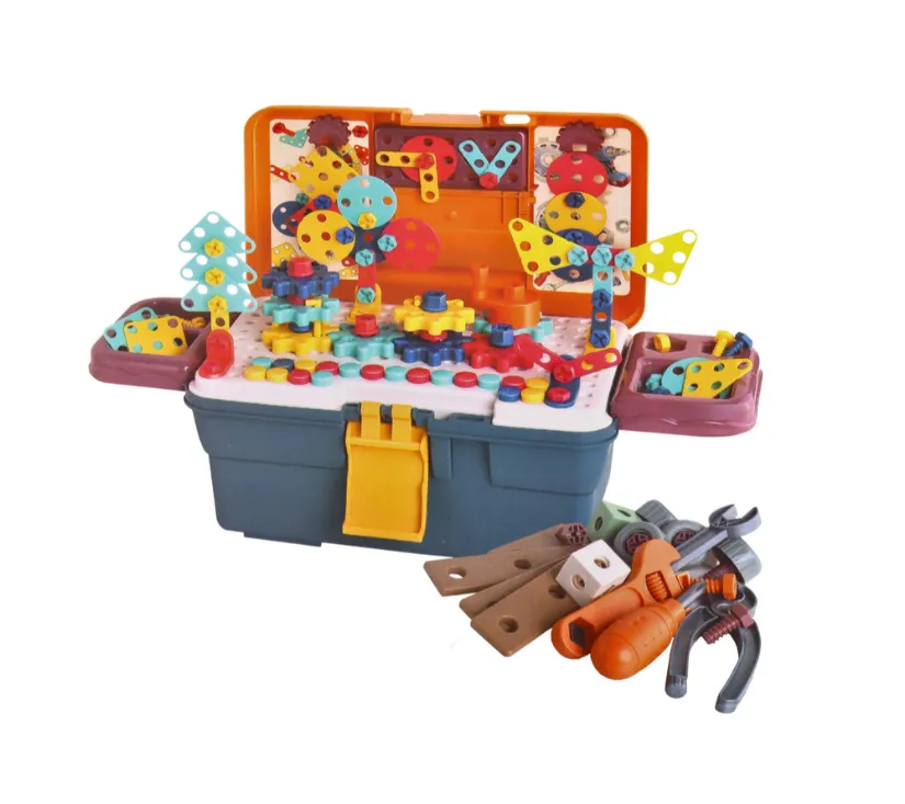 3d građevinske puzzle kocke u diy kutiji - slika 3