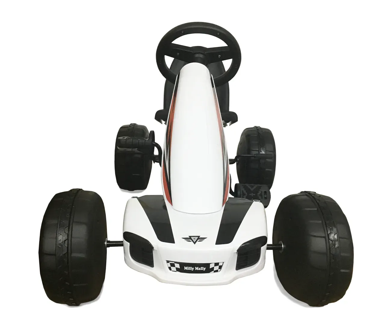 milly mally dječji karting na pedale viper bijeli - slika 5