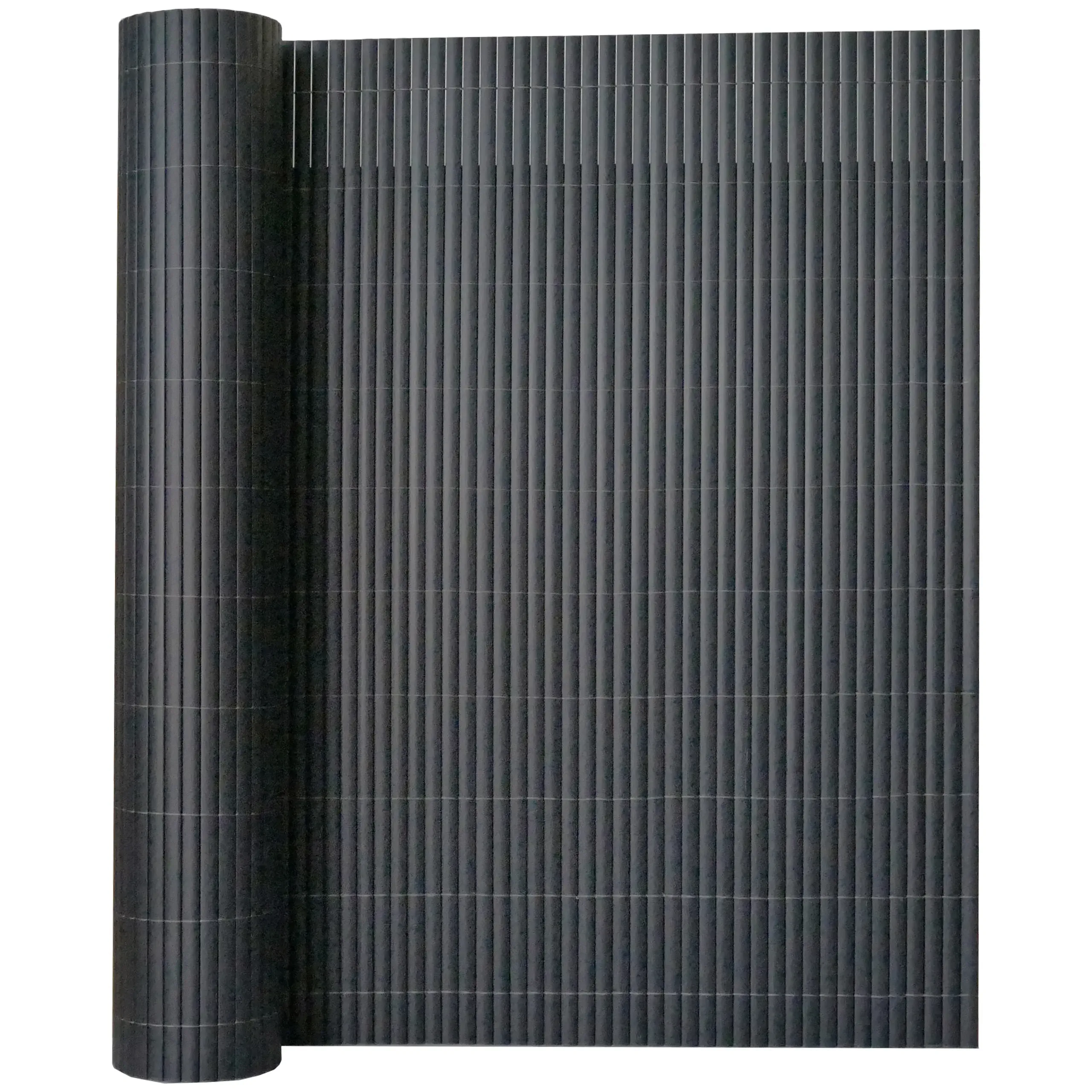 pvc prostirka za ogradu 180 x 500 cm siva - slika 2