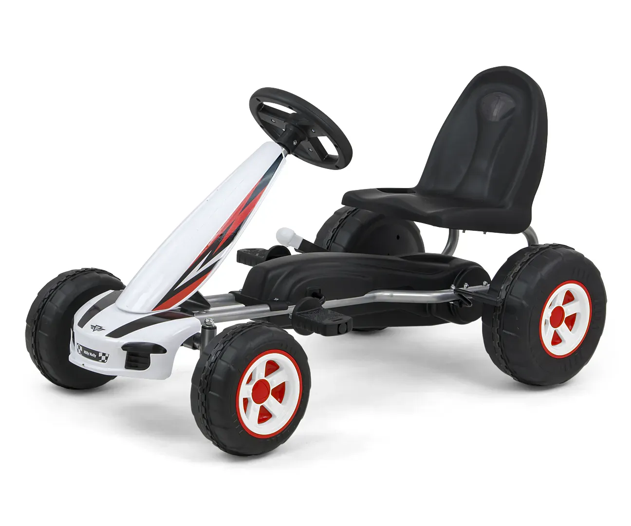 milly mally dječji karting na pedale viper bijeli - slika 2