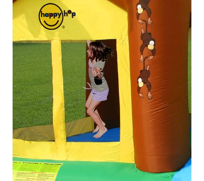 happy hop dvorac na napuhavanje jungle s toboganom - slika 11