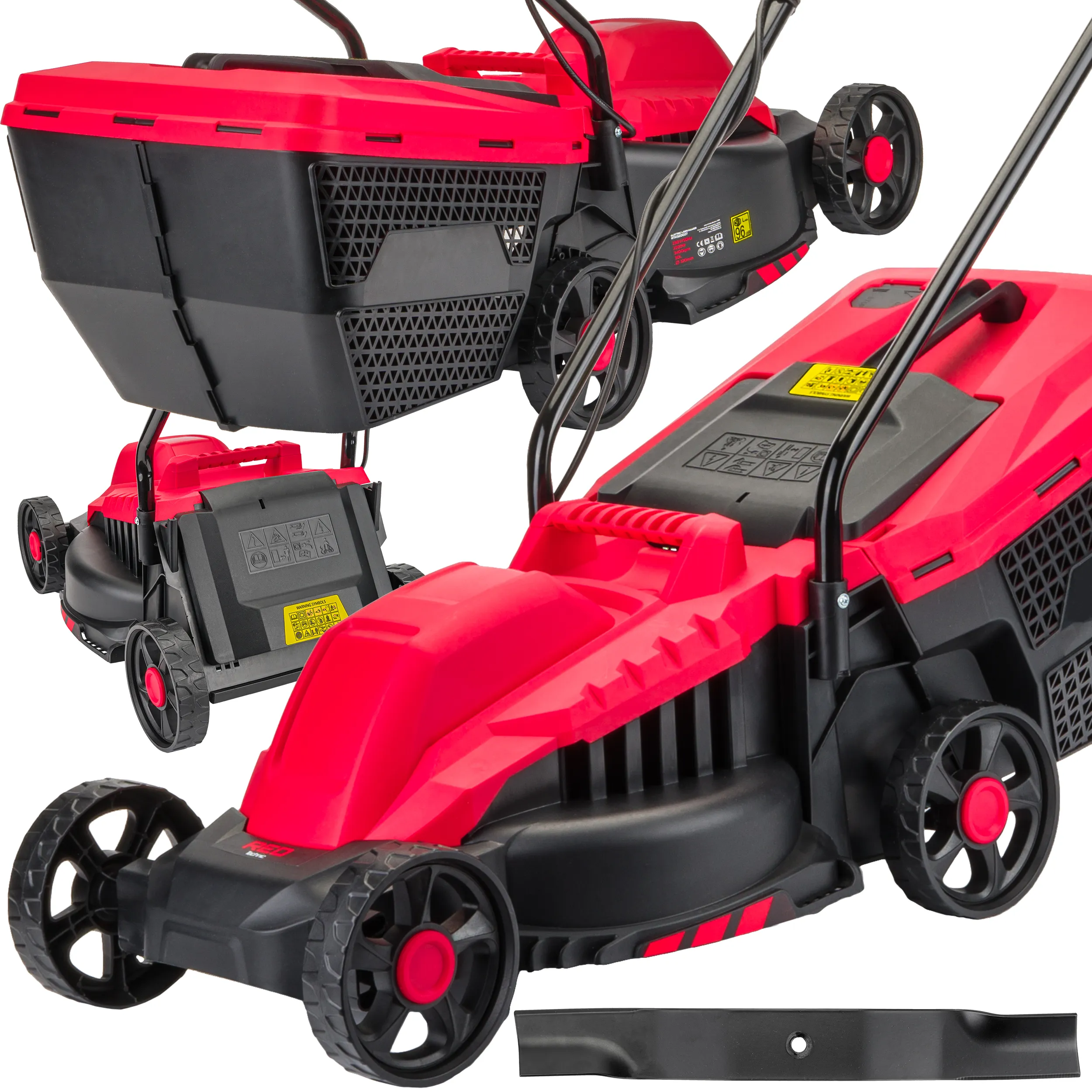 red technic električna kosilica za travu 2200 w nož 32 cm - slika 3