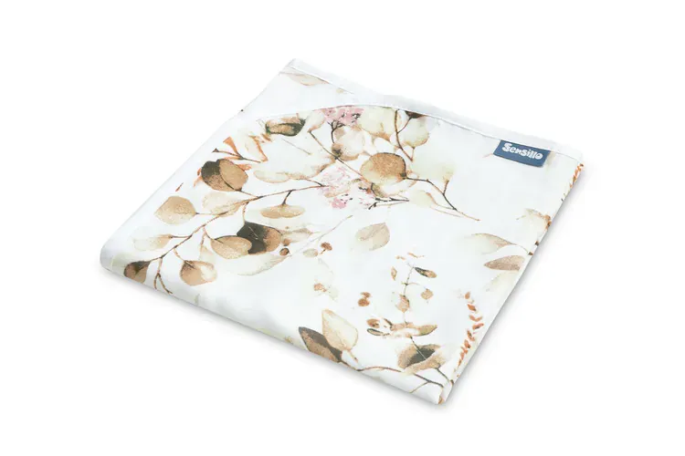 dvoslojni muslin pokrivač 80x100cm eukaliptus - slika 2