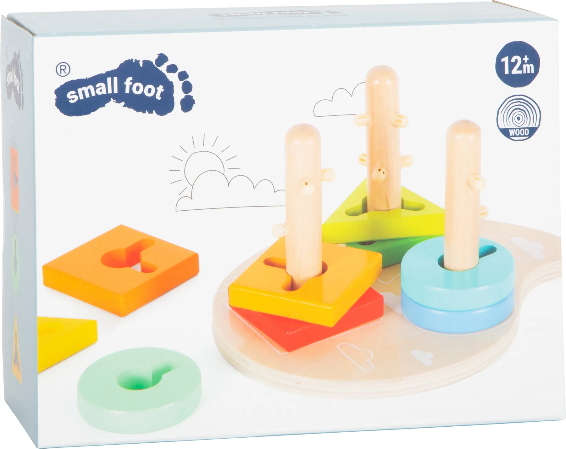 small foot oblici i boje, igra za razvoj motorike s usklađivanjem oblika - slika 8