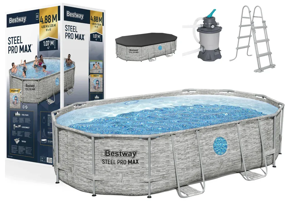 bazen s okvirom 427 x 250 x 100 cm bestway 56946 - slika 2