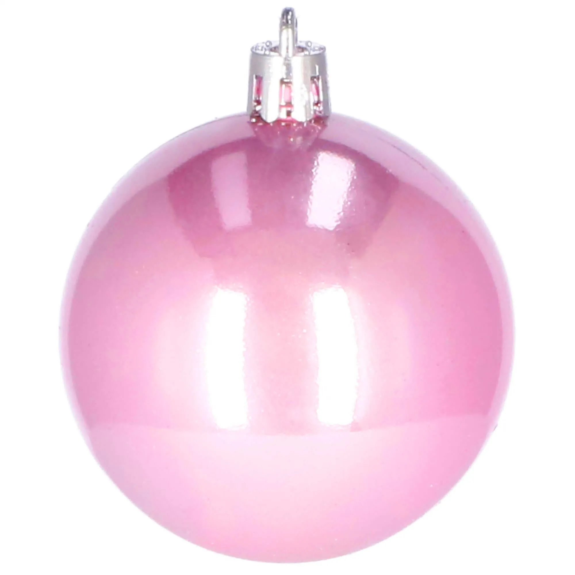 božićne kuglice 5 cm – set 30 komada roze - slika 7