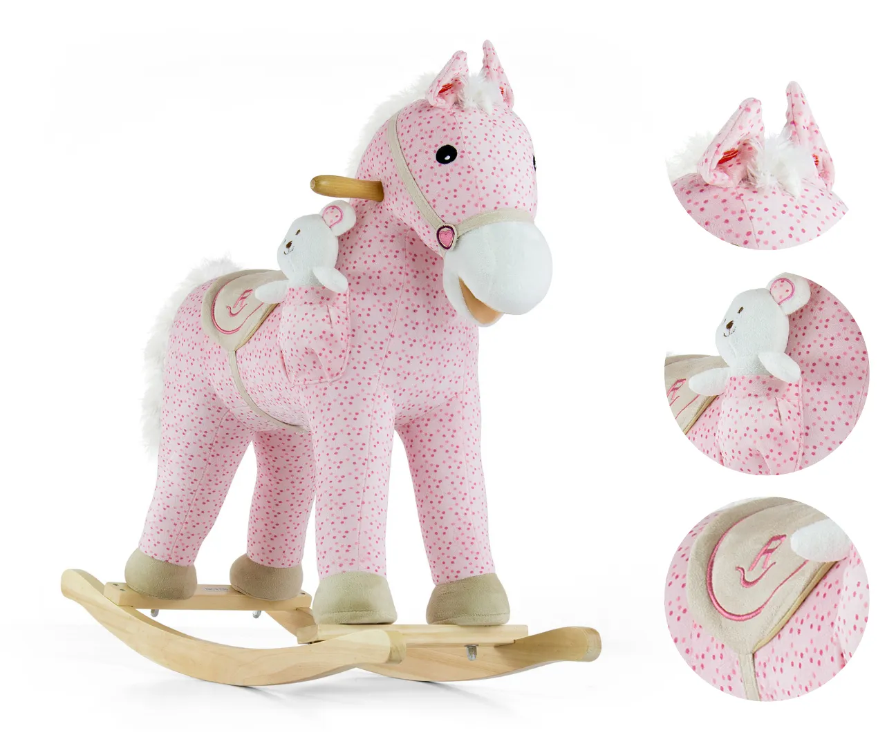 milly mally konjić za ljuljanje pink - slika 5