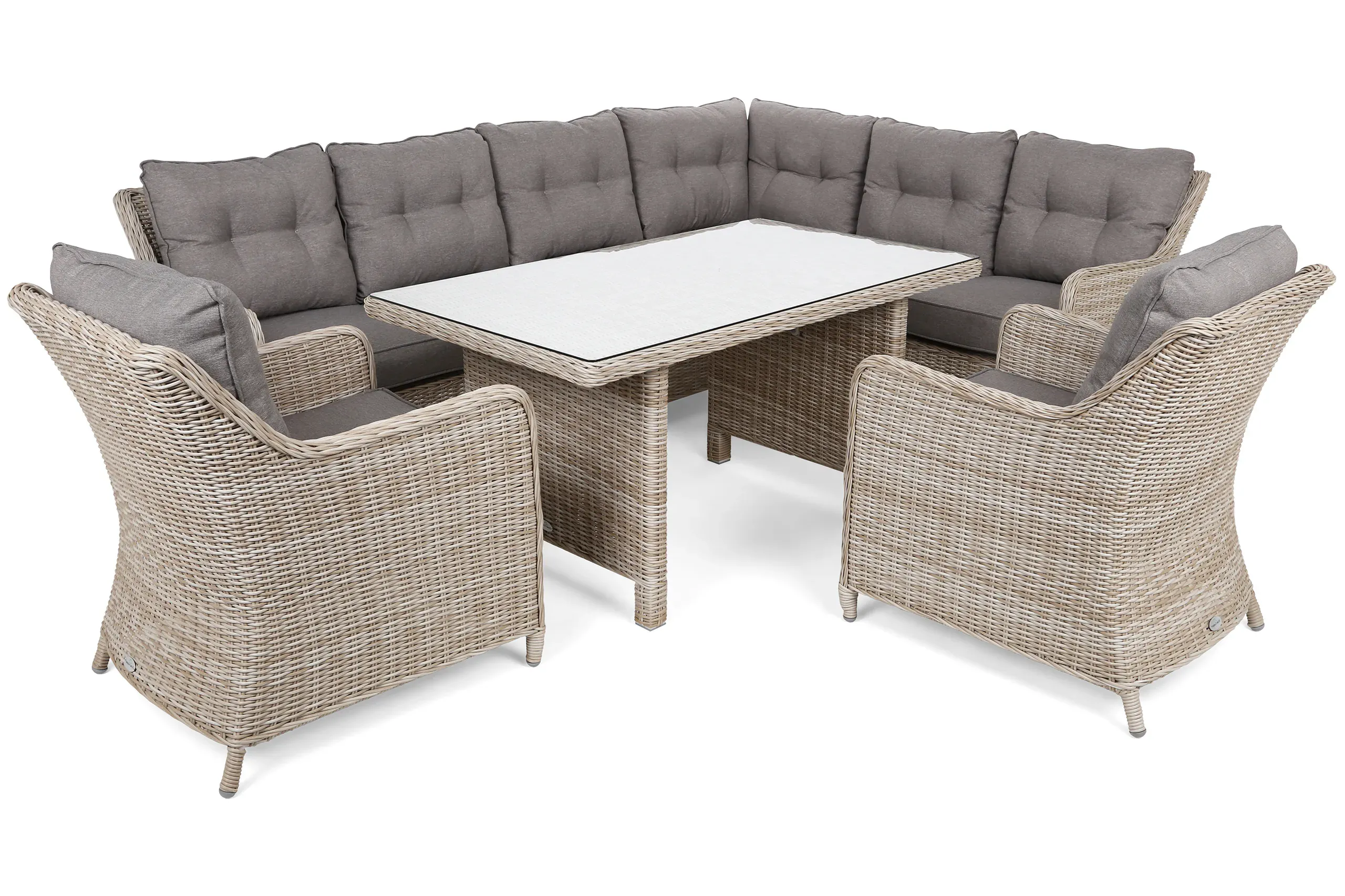 desni kutni set california beige / beige melange - slika 3