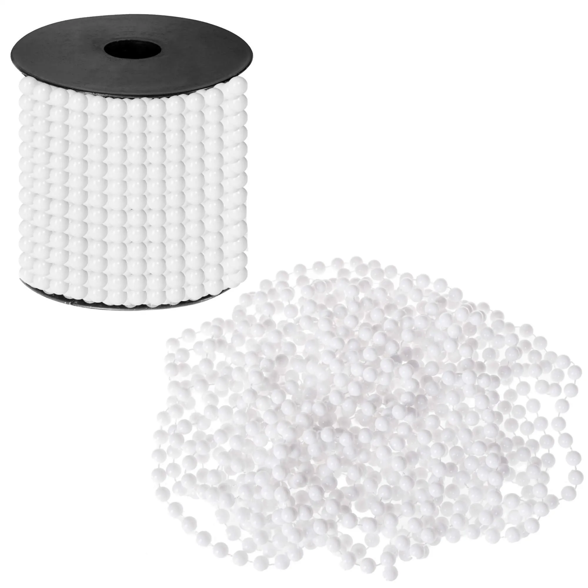 lanac s perlicama 7 mm – duljina 10 m bijeli - slika 3