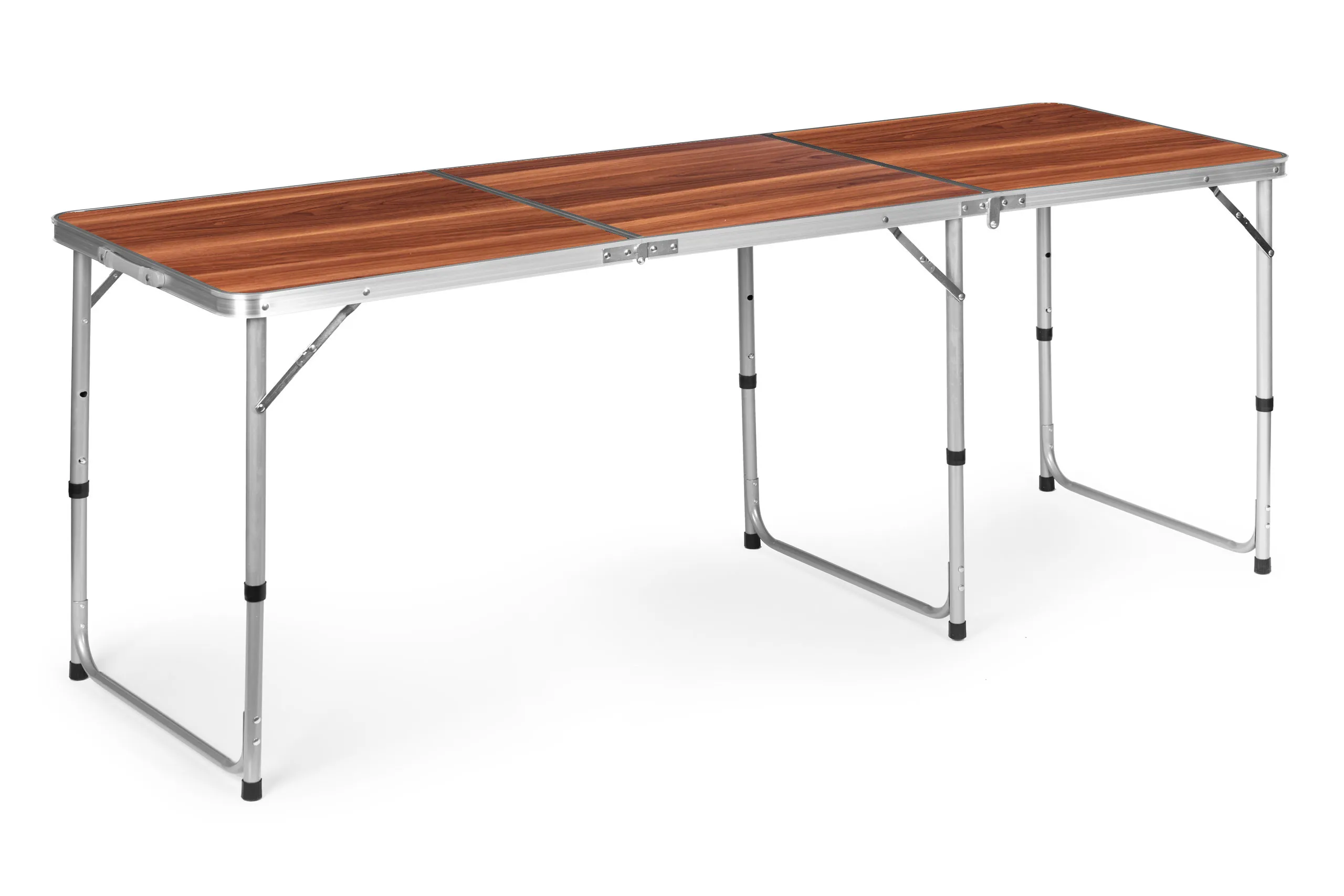 modernhome sklopivi turistički stol smeđi 180 x 60 cm - slika 4