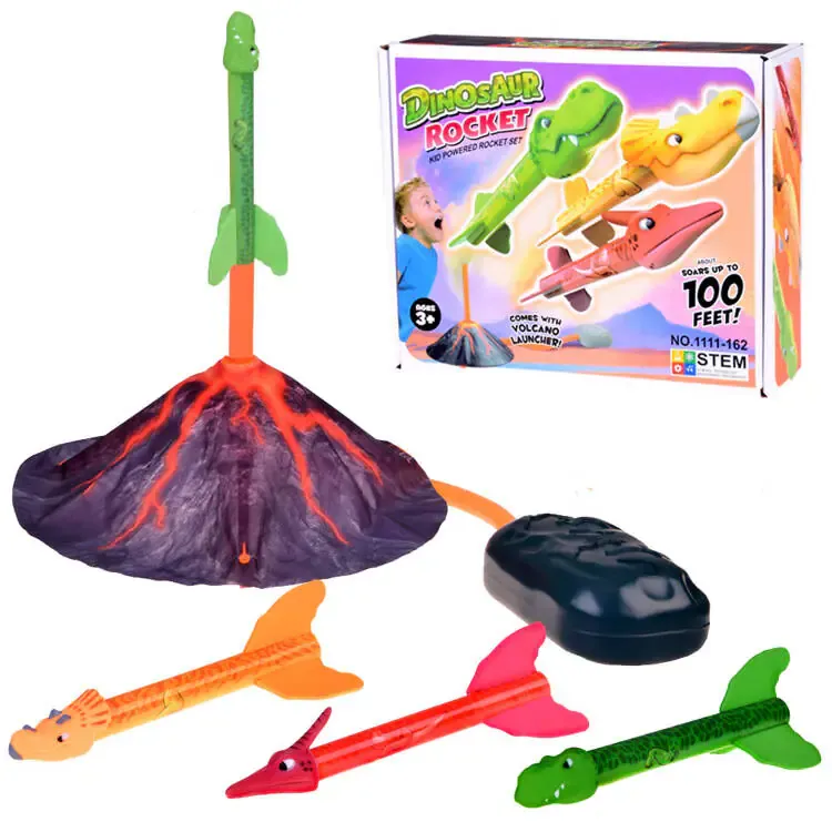 set za bacanje dinosaura u obliku vulkana - slika 2