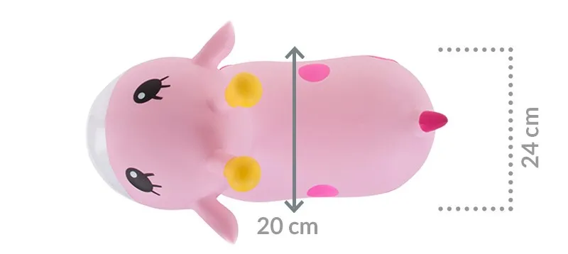 žirafa za skakanje 55cm roza - slika 7