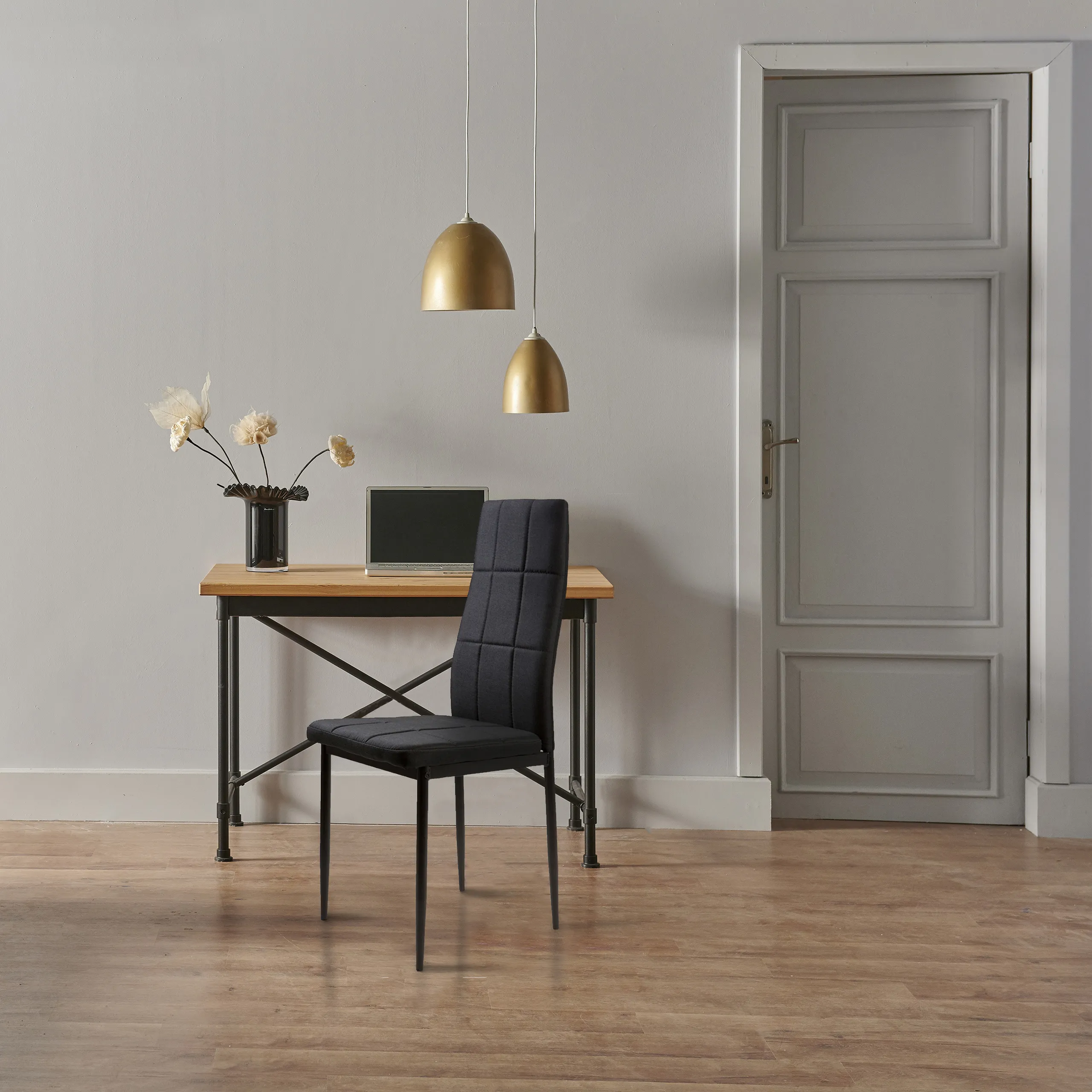 modernhome set stolica za blagovaonicu dc860-4 crni - slika 8