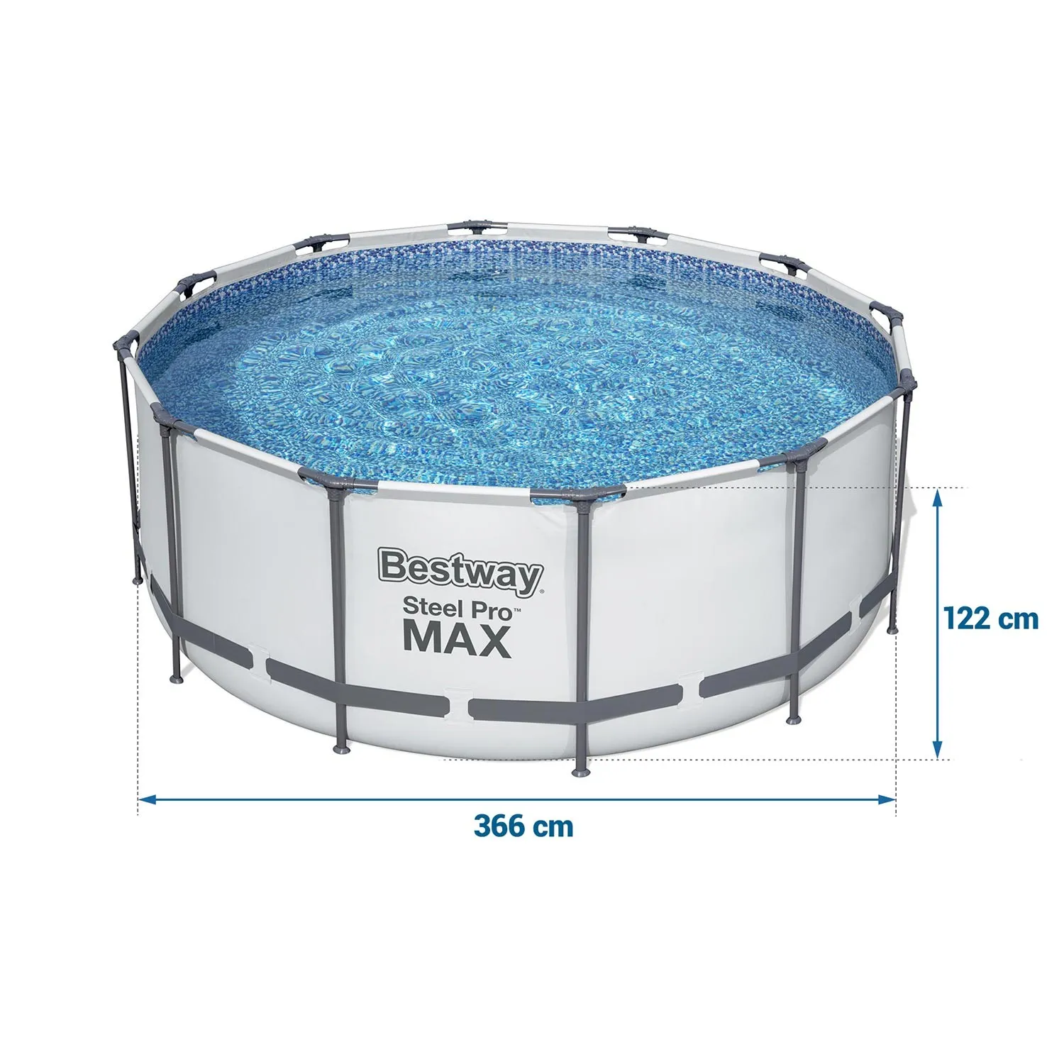 bestway okvirni vrtni bazen 366 x 122 cm 56420 - slika 9