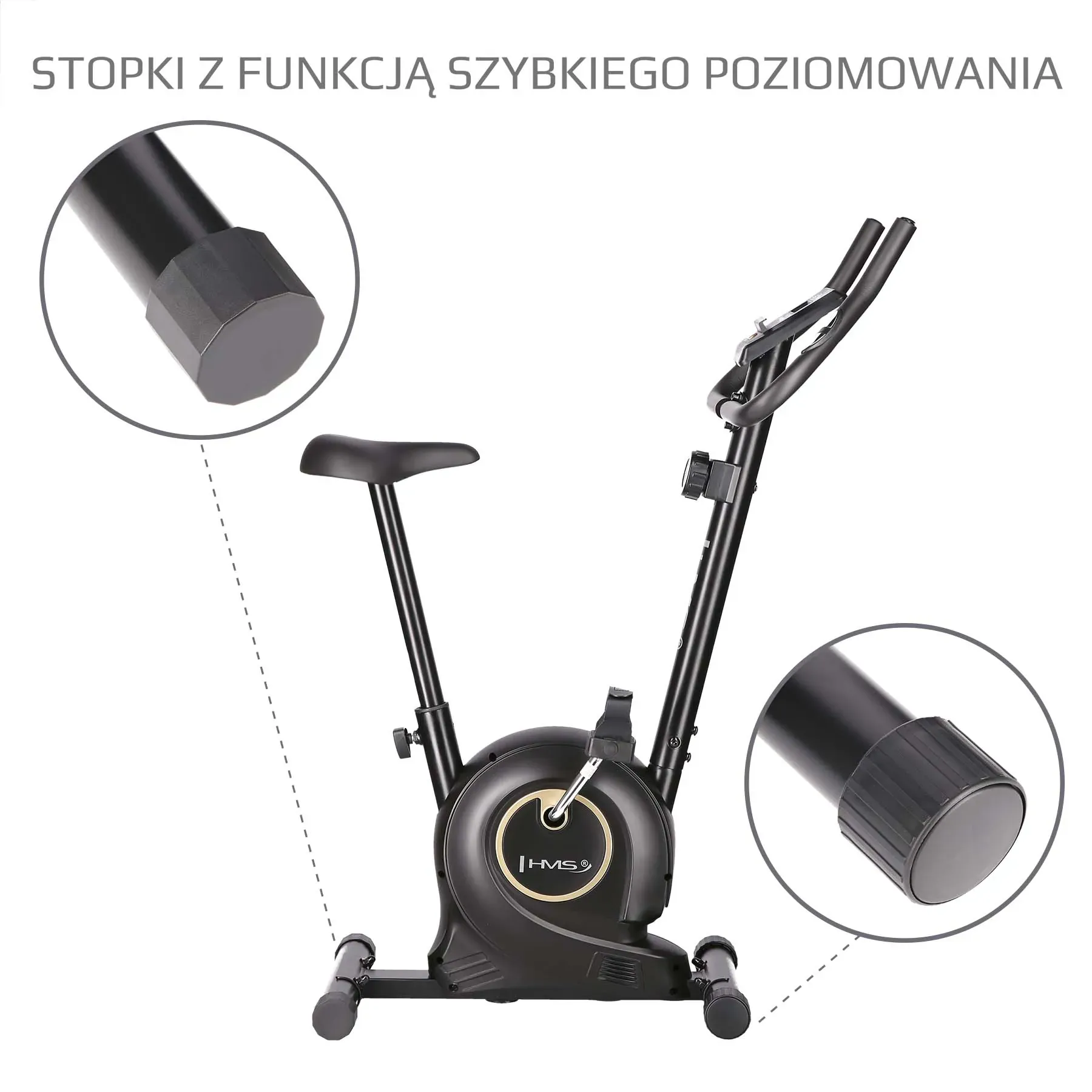 crni magnetski bicikl hms - slika 4